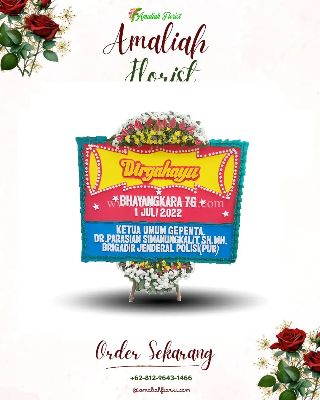 Papan Bunga HUT Ulang Tahun Karangpandan